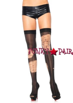 LA-6328, Distressed Striped Stockings
