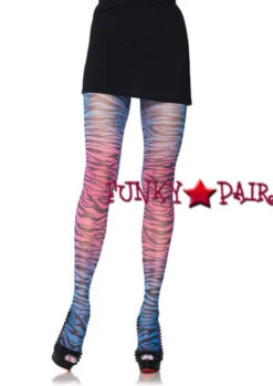 LA-7279, Rainbow Zebra Tights