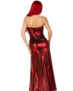 LA87157, Red Starlet Costume Dress With High Slit By Leg Avenue -Funky Lingerie Outlet LA87157 FB 52257.1693974908