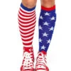 LA-5617, Star And Stripes Knee Highs By Leg Avenue -Funky Lingerie Outlet LA 5617 01 36633.1686237974