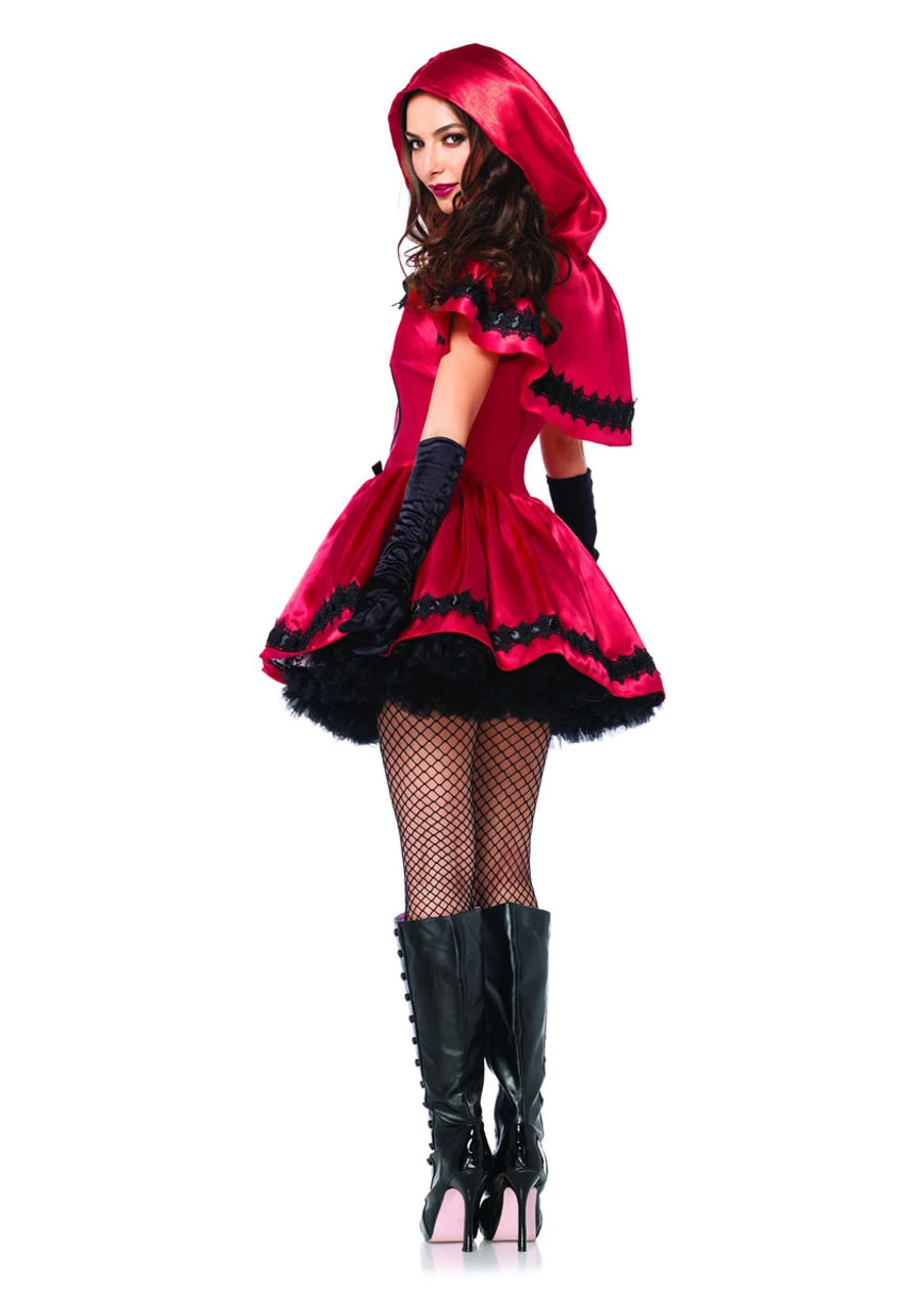 LA-85230, Gothic Red Riding Hood Costume 4 LA-85230, Gothic Red Riding Hood Costume - Image 2