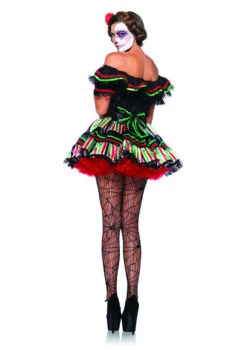 LA-85293, Day Of The Dead Doll Costume -Funky Lingerie Outlet LA 85293 B 26493.1632714035