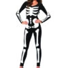 LA-85346, Glow-In-The Dark Skeleton Suit Costume
