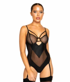 Roma R-LI324, Netted Matte Bodysuit