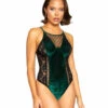 Roma R-LI335, Velvet And Lace Teddy -Funky Lingerie Outlet LI335 74698.1669489092