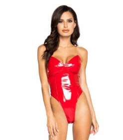 Roma R-LI363, High Cut Vinyl Bodysuit
