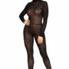 Roma R-LI376, Velvet Leopard Bodysuit -Funky Lingerie Outlet LI376 99923.1591195503
