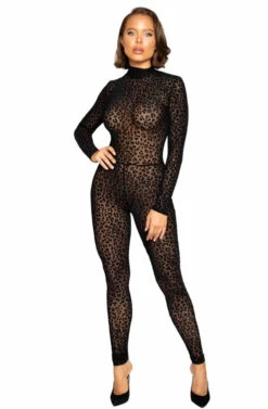 Roma R-LI376, Velvet Leopard Bodysuit