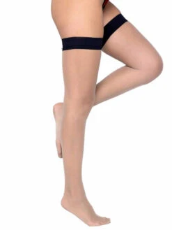 R-LI539, Kiss & Tell Stockings By Roma -Funky Lingerie Outlet LI539 Blk 14626.1669970760