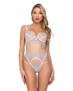 Roma R-LI632, Metallic Snowflake & Pom-Pom Panty