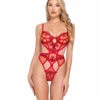 Roma R-LI640, Metallic Embroidered Bow Teddy -Funky Lingerie Outlet LI640 15680.1702563355