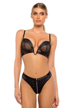 Roma R-LI699, Mesh And Leather Top And Bottom