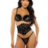 Roma R-LI713, 3pc Lace And Satin Waspie Set -Funky Lingerie Outlet LI713 63484.1733462753