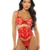 Roma R-LI716, Baroque Heart 3pc Waspie Set -Funky Lingerie Outlet LI716 57794.1733332706