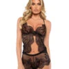 Roma R-LI751, Lace And Satin Camisole Set