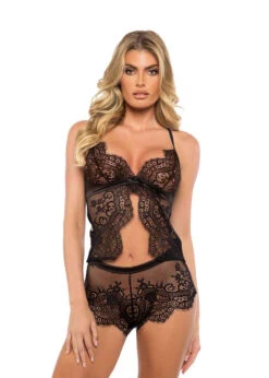 Roma R-LI751, Lace And Satin Camisole Set