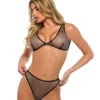 Roma R-LI754, Rhinestones Fishnet Top And Bottom -Funky Lingerie Outlet LI754 Blk 21558.1733326564