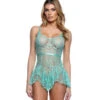 R-LI801, Floral Lace Chemise By Roma 2 R-LI801, Floral Lace Chemise By Roma -Funky Lingerie Outlet LI801 Mint 50767.1741801771