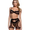 R-LI806, Mesh Chap Set By Roma -Funky Lingerie Outlet LI806 Blk 07754.1741802950