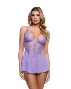 Roma R-LI810, Lace And Mesh Babydoll Set