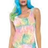 LEG AVENUE LA-3771, Pastel Tie Dye Rave Bodysuits