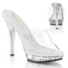 Lip-101LS, 5" Clear Platform With 1 Line Of Rhinestones -Funky Lingerie Outlet Lip 101LS 47955.1643728486