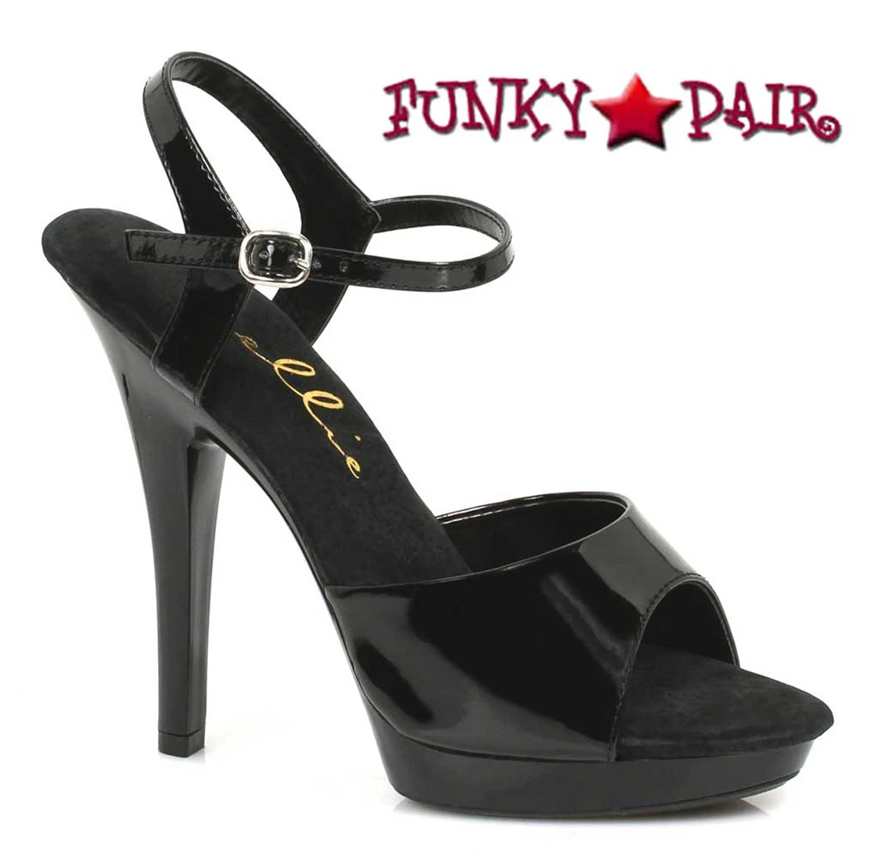 M-Juliet 5" Black Heel Ankle Strap Sandal 4 M-Juliet 5" Black Heel Ankle Strap Sandal - Image 2