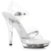 M-Jewel 5" Heel Clear With Rhinestones CLEARANCE -Funky Lingerie Outlet M jewel 2 51462.1683743401