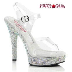 MAJESTY-508DM, 5" Rhinestones Encrusted Platform By Fabulicious -Funky Lingerie Outlet MAJESTY 508DM FP 93724.1645033219
