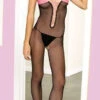 MUSIC LEGS Two-Tone BodyStocking -Funky Lingerie Outlet ML 1432 42573.1406831876