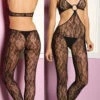MUSIC LEGS ML-1438, O-Ring Accented BodyStocking -Funky Lingerie Outlet ML 1438 91438.1566622676