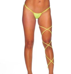 Dancer Leg Strap -Funky Lingerie Outlet Neon Yellow 32941.1539208013