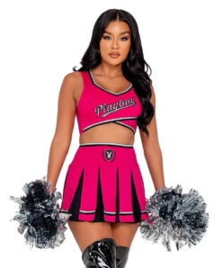 PB138, Playboy Cheer Squad Costume -Funky Lingerie Outlet PB138 PinkBlack 42580.1693416404