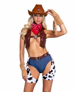 PB164, Playboy Cowgirl Ranch Babe Costume