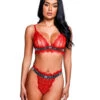 PBLI118, Playboy 2pc Lace Bralette Set