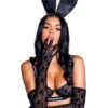 PBLI129, Playboy Bunny Mesh Gloves -Funky Lingerie Outlet PBLI129 42120.1738197896