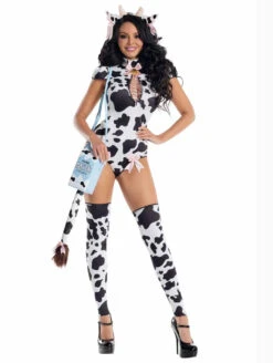 PK2211, Bessie Cow Costume -Funky Lingerie Outlet PK2211 frt 2 30081.1724295967