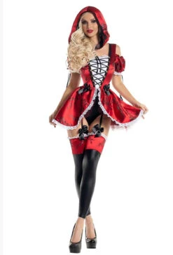 PK2225, Brocade Riding Hood Costume -Funky Lingerie Outlet PK2225 frt 17234.1724296572
