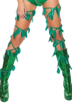 Roma R-4642 Rave Green Leaf Thigh Wraps