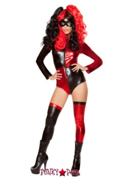 Roma R-10047, Evil Villainous Romper Costume -Funky Lingerie Outlet R10047 82552.1632002012