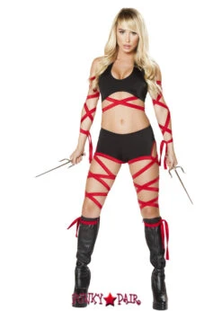R-4676, Deadly Assassin Romper Costume By Roma