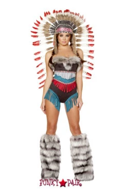 Roma R-4703, Warchief Hottie Romper Costume -Funky Lingerie Outlet R4703 91033.1473411081