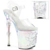 PLEASER RAPTURE-808HT, 8 Inch Finger Bone Heel With Tinted Skull Head -Funky Lingerie Outlet RAPTURE 808HT 61060.1733384459