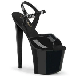 PLEASER RAZZLE-809, 8 Inch Diamond Shape Heel Platform Sandal