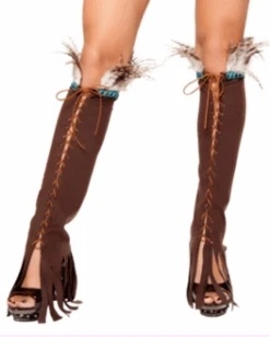 Roma RLW10106 Lace Up Suede Leg Warmer