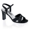 ROMANCE-313, Square Heel CrissCross Strap