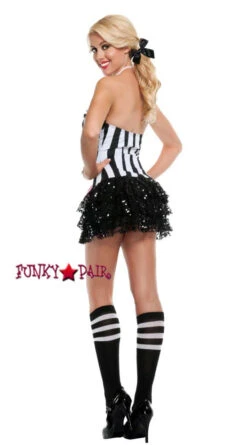 S2084, Sassy Referee Costume -Funky Lingerie Outlet S2084 B 18763.1663869193