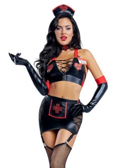 S2242, Noir Nurse Costume By Starline