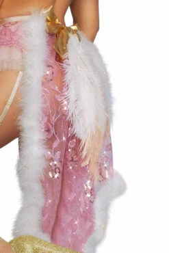 S2410, Flamingo Showgirl Costume -Funky Lingerie Outlet S2410 Detail 3 67290.1724257075