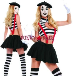S3066, Hush Mime Costume